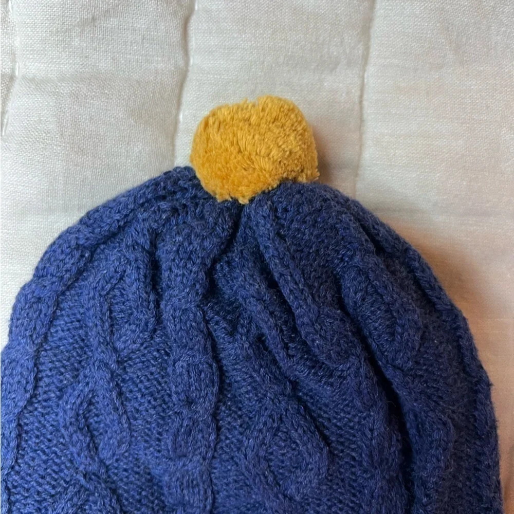 Dozer Manny Cable Knit Beanie in Navy Size 0-12 Months